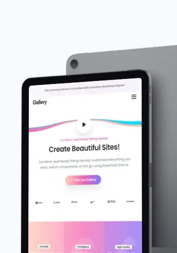 Build powerful websites with Essentials